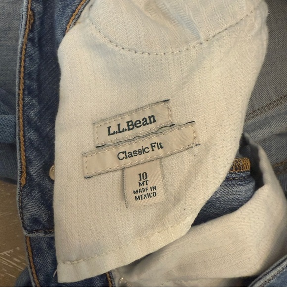 L.L. Bean Blue Straight Leg Jeans Classic Fit Denim - Picture 6 of 8
